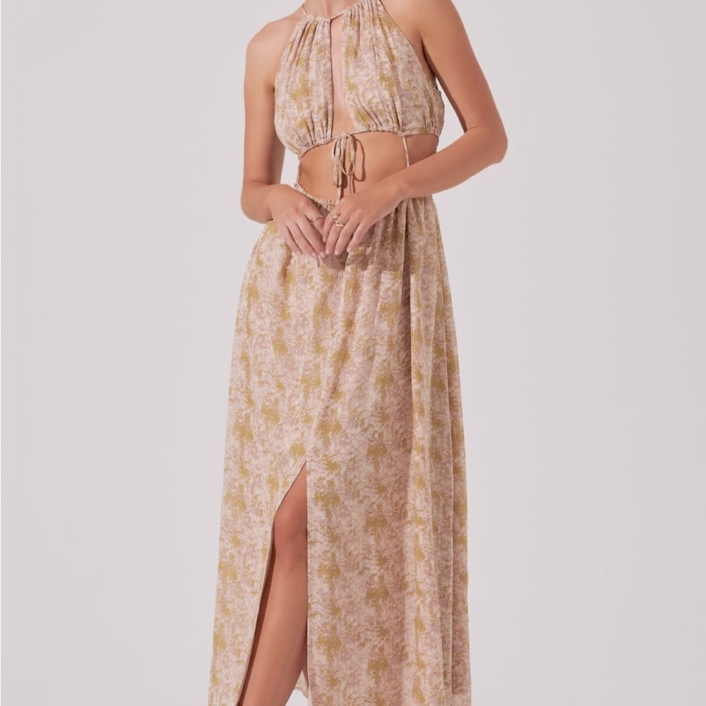 ASTR The Label Mid Cutout Sleeveless Maxi Dress, Size L